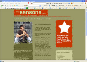 solo artist/musician/singer/song writer Gregg Sansone