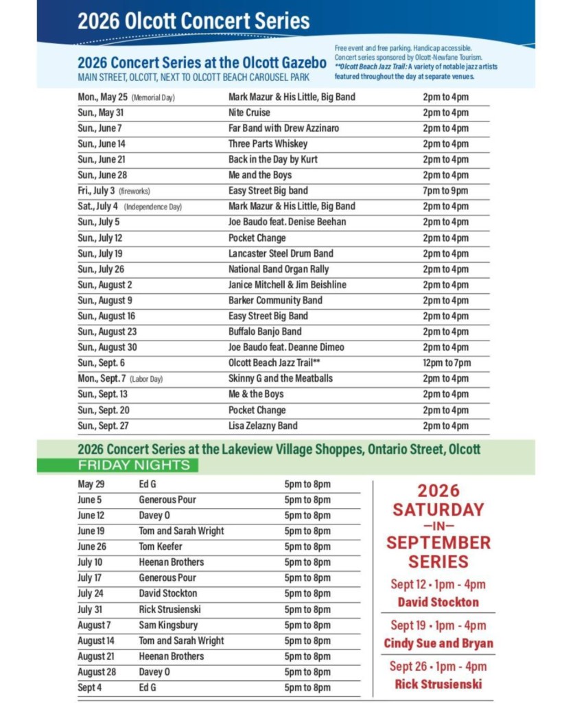 Olcott Gazebo Sunday Concerts